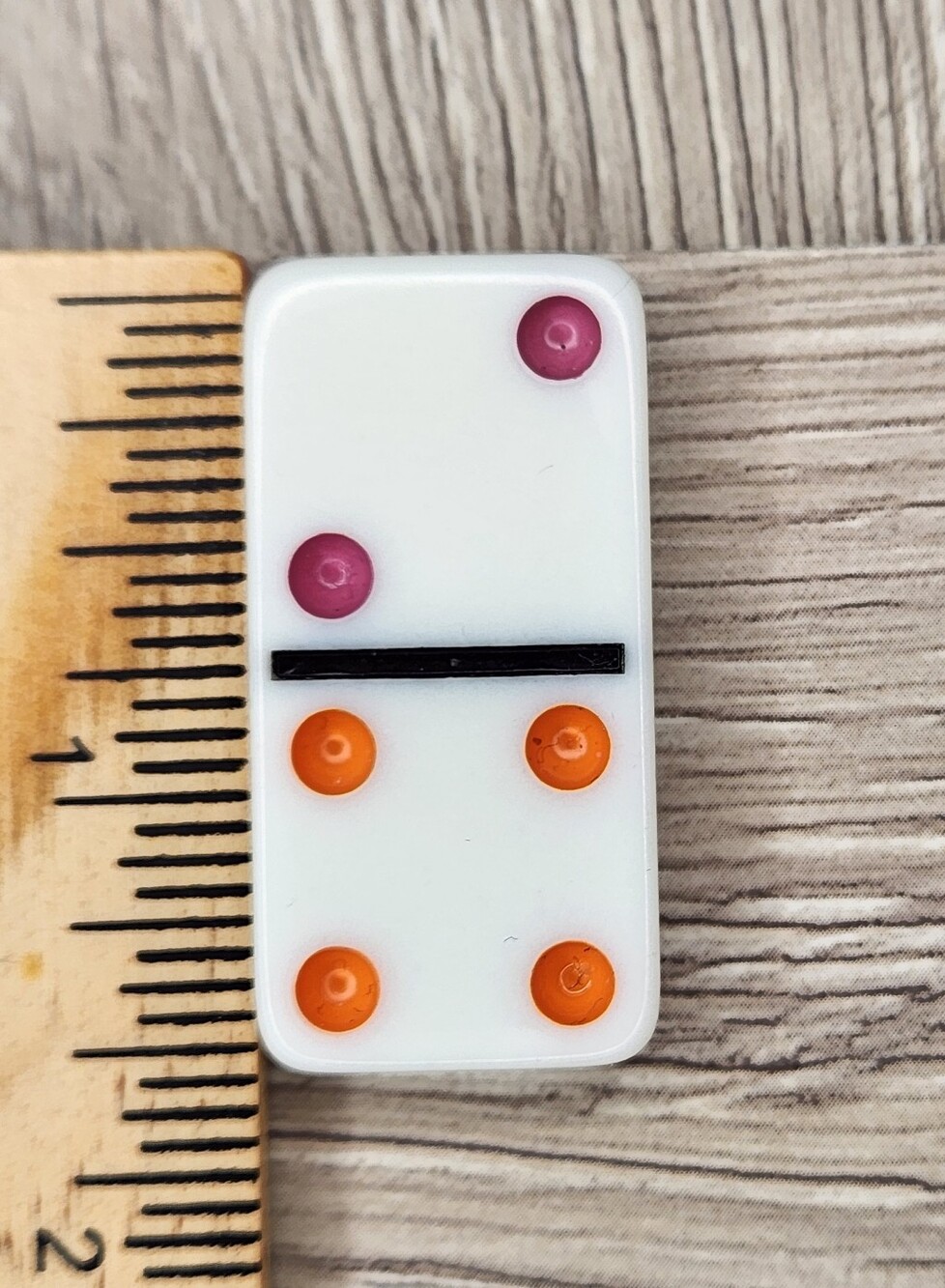 2:4 Replacement Domino Large Dot Shiny Color 1½ X ¾ X ¼ Dominoes
